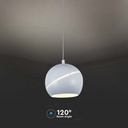 Lampadario LED a Sospensione 8.5W 850lm a Forma di Campana Colore Bianco D120mm 3000K SKU-7999