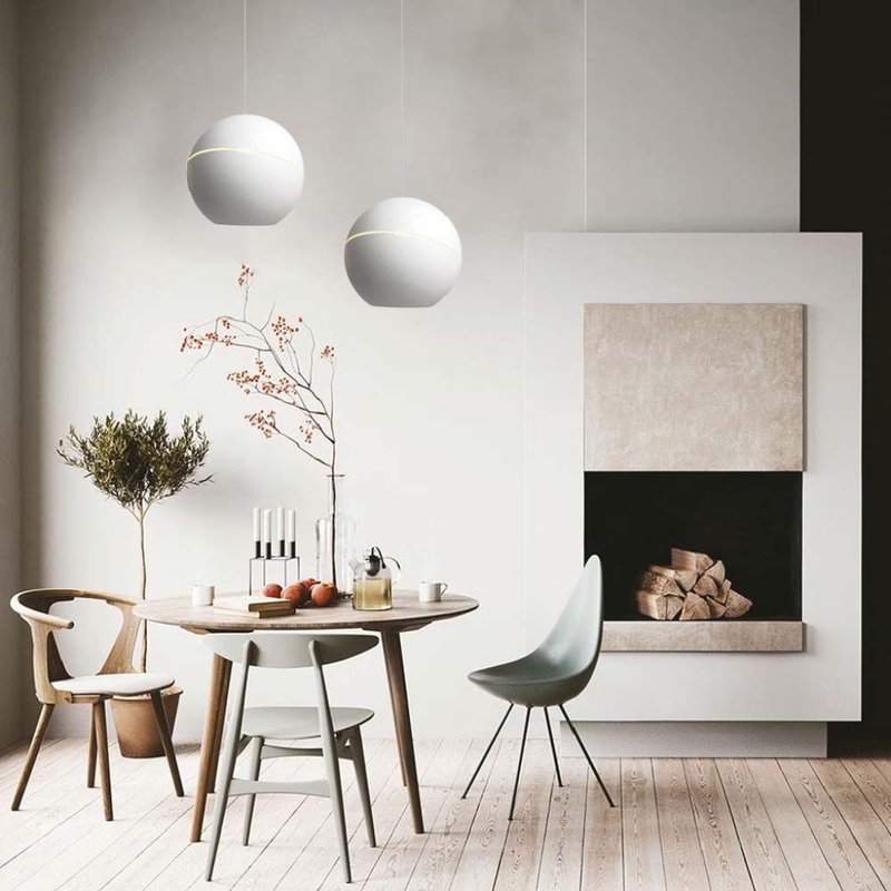 Lampadario LED a Sospensione 8.5W 850lm a Forma di Campana Colore Bianco D120mm 3000K SKU-7999