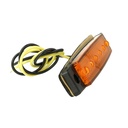 10 Pezzi Fanali Laterali Led 24V 12V Colore Arancione Per Luce Ingombro Cortesia Targa Cupola Cappa Camion Rimorchio Caravan Furgone