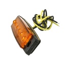 10 Pezzi Fanali Laterali Led 24V 12V Colore Arancione Per Luce Ingombro Cortesia Targa Cupola Cappa Camion Rimorchio Caravan Furgone