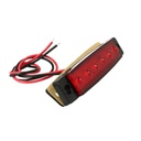 10 Pezzi Fanali Laterali Led 24V 12V Colore Rosso Per Luce Ingombro Cortesia Targa Cupola Cappa Camion Rimorchio Caravan Furgone