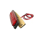 10 Pezzi Fanali Laterali Led 24V 12V Colore Rosso Per Luce Ingombro Cortesia Targa Cupola Cappa Camion Rimorchio Caravan Furgone