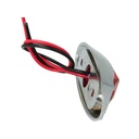 10 Pezzi Fanali Laterali Led 24V 12V Colore Rosso Per Luci Ingombro Cortesia Targa Cupola Cappa Camper Trattore Autocarro Barca