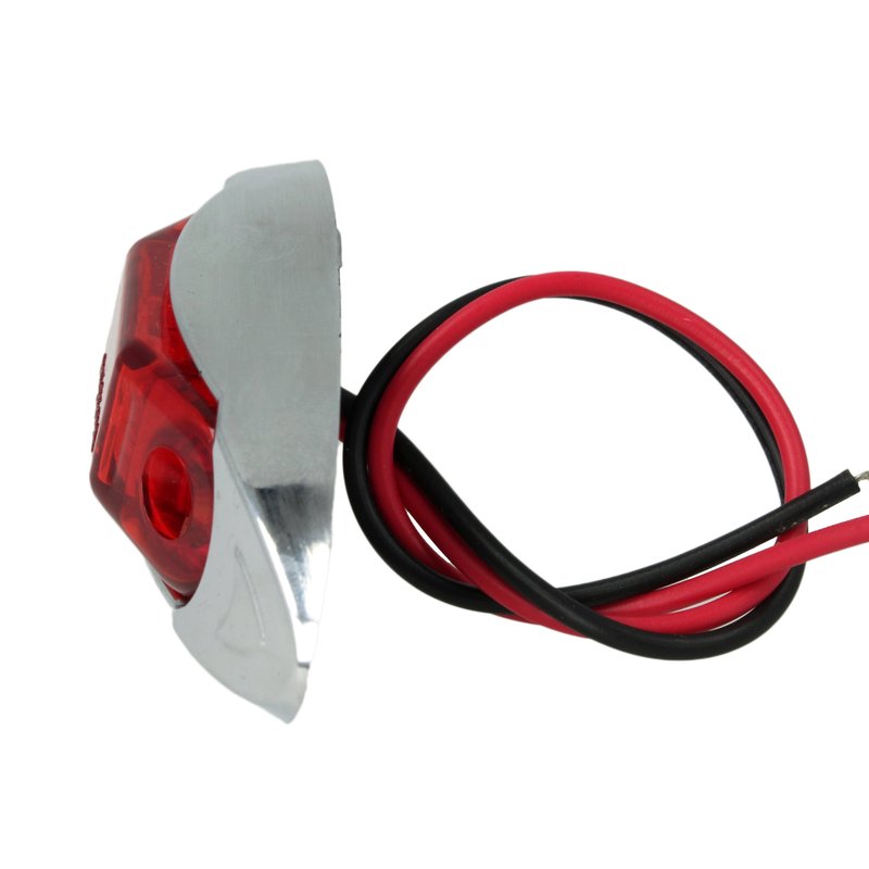 10 Pezzi Fanali Laterali Led 24V 12V Colore Rosso Per Luci Ingombro Cortesia Targa Cupola Cappa Camper Trattore Autocarro Barca