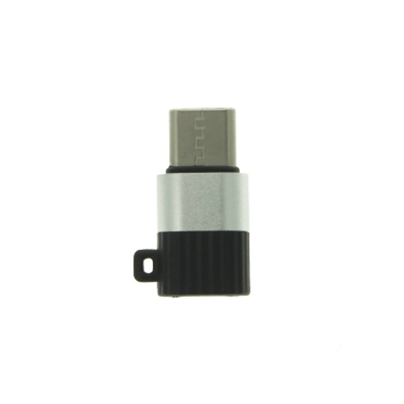 Adattatore da Micro USB Femmina a USB Type C Maschio Con Portachiave Incluso