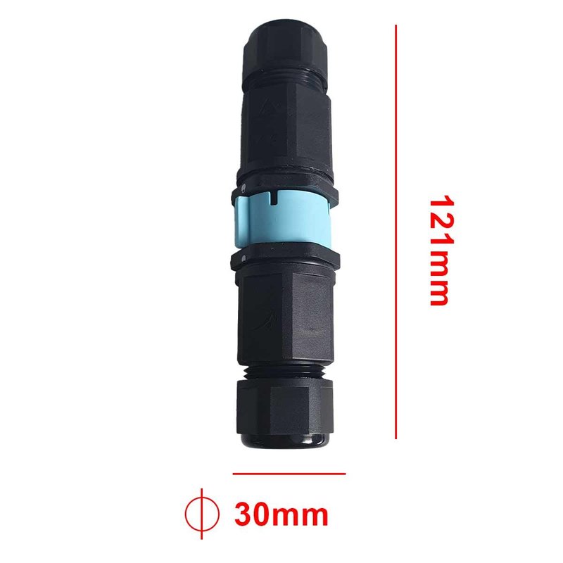 2 Connettore Veloce IP68 Forma I Manicotto di Collegamento Cavo Sotterraneo Area Esterna 3P
121x30mm