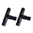 2 Connettore Veloce IP68 Forma T Senza Viti Collegamento Veloce 3 Posti Per Cavo Elettrico 6-12mm 3P 122x80x30mm