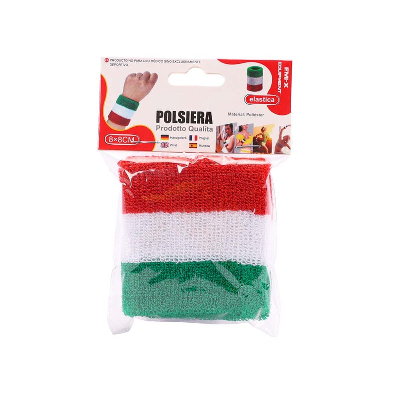 2 Polsiera Tricolori Fascia da Polso Elastica Per Sport Palestra Lavoro