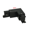 Connettore Giunto Forma L Destro Colore Nero Per Barra Sistema Binario Trifase CB40203