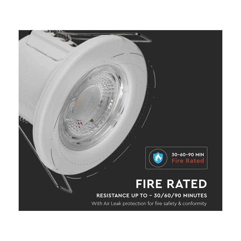 Faretto Led da Incasso Dimmerabile 5W 6400K Colore Bianco IP65 Resistente al Fuoco Senza Driver SKU-8181