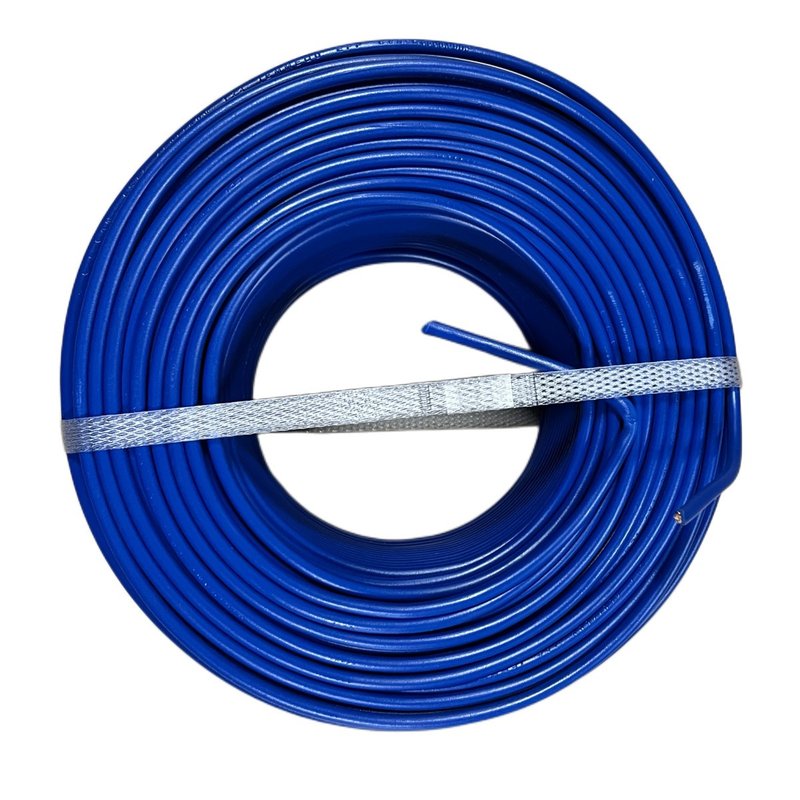 100mt Cavo Elettrico FS17 450/750V Unipolare 1X4mm Colore Blu Made In Italy