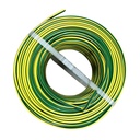 100mt Cavo Elettrico FS17 450/750V Unipolare 1X4mm Colore Giallo Verde Made In Italy