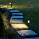 Faretti LED da Giardino 3*1.2W con Picchetto e Pannello Solare Colore Nero 3000K IP65 SKU-20489