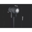 Faretto LED da Giardino 12W con Picchetto Colore Grigio Luce Verde IP65 SKU-217552