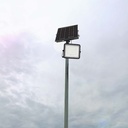 Faro LED con Telecomando e Pannello Solare 10W 800LM Indicatore Batteria Cavo da 3m Colore Nero 4000K SKU-7824