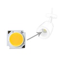 Power Led COB 10W 300mA DC 30V-34V Bianco Caldo 2700K Ricambio Per Faro Binario LP1703 LP1803 CB1703 CB1803