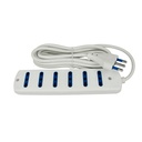Multipresa Ciabatta Elettrica 6 Posti Cavo Da 1,5 Metri Colore Bianco