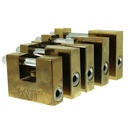 Lucchetto Corazzato Antiscasso 90mm Con 3 Chiavi Colore Ottone