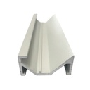 3 Metri Profilo Canalina Barra Alluminio Da Soffitto Illuminazione Luce Asimmetrica Colore Bianco