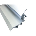 3 Metri Profilo Canalina Barra Alluminio Da Incasso Illuminazione Luce Asimmetrica Colore Bianco