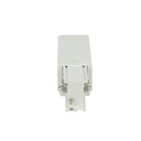 Kit Connettore Alimentazione Destra + Terminale Chiusura Colore Bianco Per Binario Guida Trifase CB40103