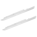 2 Kit Faro Led Lineare Da Binario Trifase 1,5M 50W Caldo 3000K Angolo 90 Gradi Colore Bianco Con Interruttore DIP