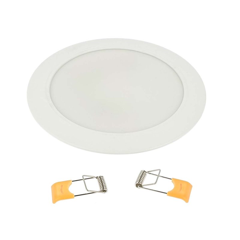 Faretto Led Da Incasso Rotondo 9W 900LM Neutro 4000K Diametro 120mm Montaggio 2 In 1 Da Plafone e Da Incasso