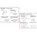 Faretto Led Da Incasso Quadrato 9W 900LM Caldo 3000K 120X120mm Montaggio 2 In 1 Da Plafone e Da Incasso