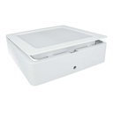 Faretto Led Da Incasso Quadrato 24W 2400LM Caldo 3000K 225X225mm Montaggio 2 In 1 Da Plafone e Da Incasso