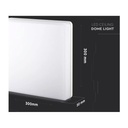 Plafoniera Led Quadrata 25W 100LM/W Freddo 6400K IP44 300X300X48mm Carcassa Bianca SKU-13979