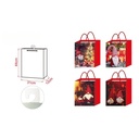 12 Pezzi Sacchetti da Regalo Per Natale Buste Borse Regalo Verticale Babbo Natale 44X31X12cm Manico In Corda