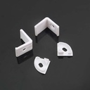 Profilo in Alluminio Angolare Colore Silver per Strip LED 2000x15.8x15.8mm SKU-10322