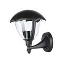 Lampada Da Parete Lanterna Giardino Attacco E27 Garden Wall Lamp IP44 Facing Up Colore Nero SKU-7046
