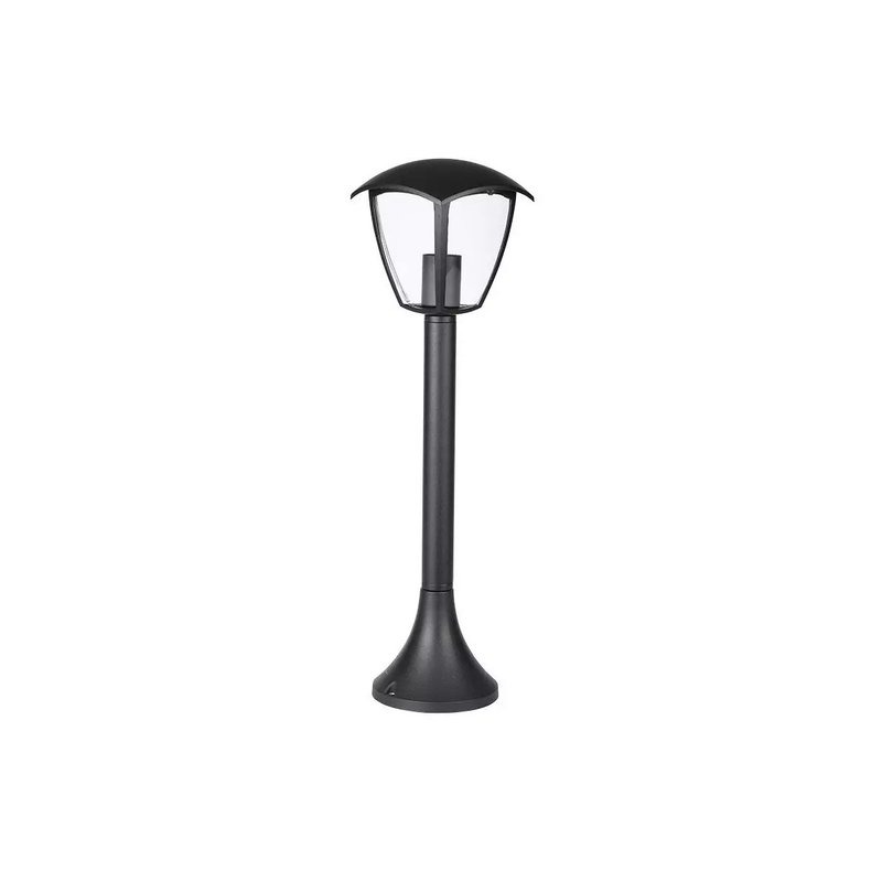 Lampada Da Terra Per Giardino Esterno IP44 Altezza 600mm Attacco E27 Garden Lamp Colore Nero SKU-7059