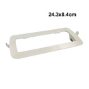 Cornice da Incasso per Lampada PCE 24.3x8.4cm Colore Bianco