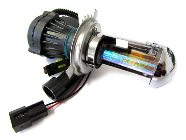 Lampada Hid Xenon H4 H/L Bixenon 35W 3000K Colore Giallo Arancione(Solo Lampada)