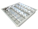 2 Kit Plafone Plafoniera Tubo Led A Griglia Da Incasso 595 X 595mm Per 4 Tubi Led T8 Da 60cm