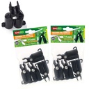 8 Pezzi Raccordi Connettori Traliccio Per Bastone Supporto Piante Snodabile 70° 11mm Con Forchetta Superiore