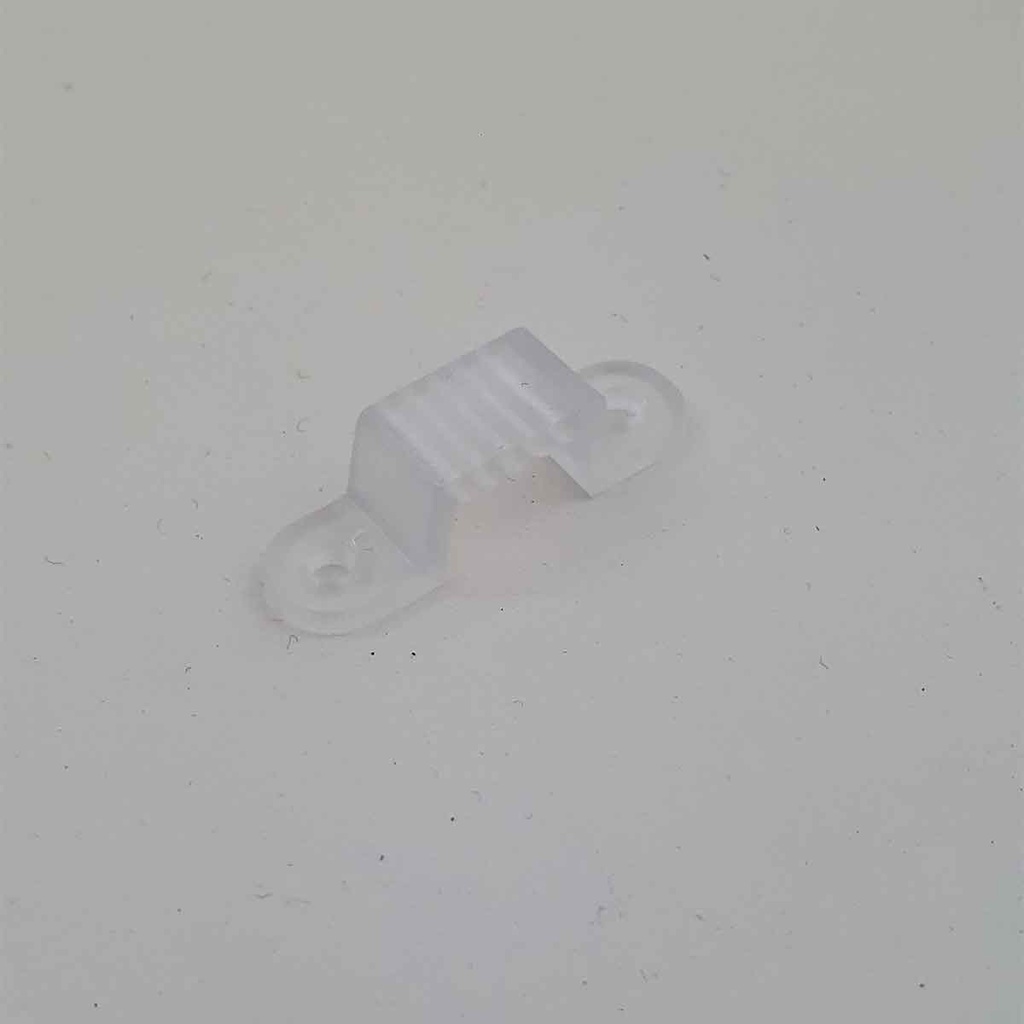 Set di 22 Clip per Striscia LED 8mm Accessori di Montaggio Colore Bianco Facili da Installare