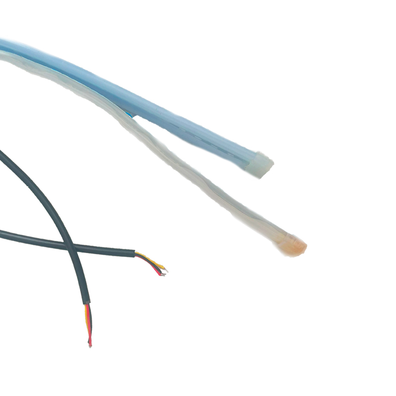 Kit Tubo Neon Striscia Led Auto 60cm X2 Bicolor Flessibile Freccia Dinamica Arancione e Luce Posizione Rosso Posteriore