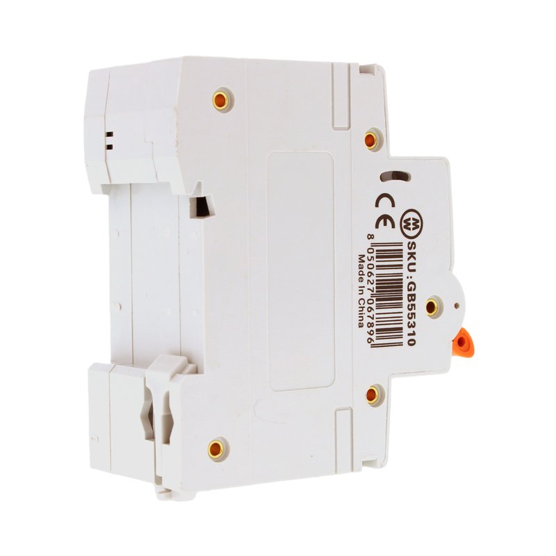 MeanWell RCBO Interruttore Magnetotermico Differenziale Tipo AC Curva C 1P+N 2M 6000A 30mA C10A AC 230V IP20 IEC61009-1