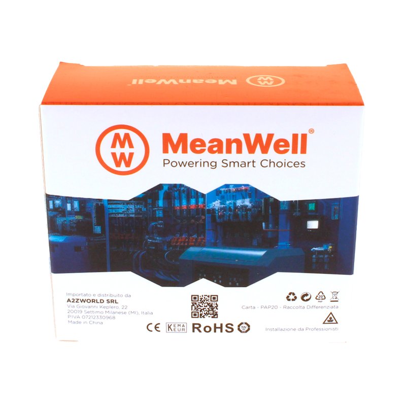 MeanWell RCBO Interruttore Magnetotermico Differenziale Tipo AC Curva C 1P+N 2M 6000A 30mA C10A AC 230V IP20 IEC61009-1