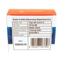 MeanWell RCBO Interruttore Magnetotermico Differenziale Tipo AC Curva C 1P+N 2M 6000A 30mA C10A AC 230V IP20 IEC61009-1