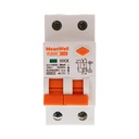 MeanWell RCBO Interruttore Magnetotermico Differenziale Tipo AC Curva C 1P+N 2M 6000A 30mA C16A AC 230V IP20 IEC61009-1