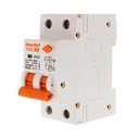 MeanWell RCBO Interruttore Magnetotermico Differenziale Tipo AC Curva C 1P+N 2M 6000A 30mA C20A AC 230V IP20 IEC61009-1