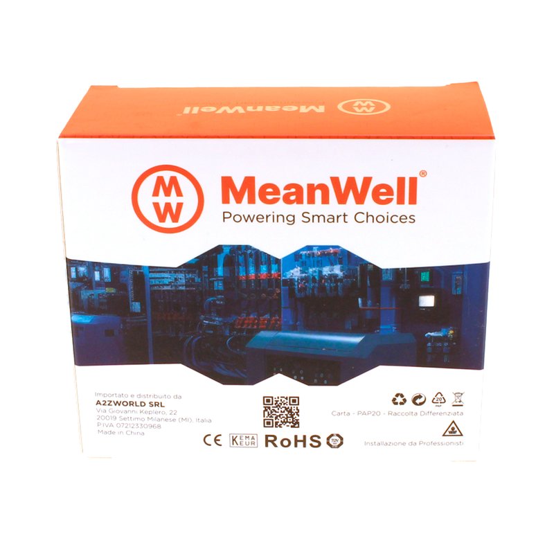 MeanWell RCBO Interruttore Magnetotermico Differenziale Tipo AC Curva C 1P+N 2M 6000A 30mA C20A AC 230V IP20 IEC61009-1