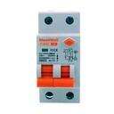 MeanWell RCBO Interruttore Magnetotermico Differenziale Tipo AC Curva C 1P+N 2M 6000A 300mA C6A AC 230V IP20 IEC61009-1