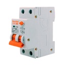 MeanWell RCBO Interruttore Magnetotermico Differenziale Tipo AC Curva C 1P+N 2M 6000A 300mA C16A AC 230V IP20 IEC61009-1