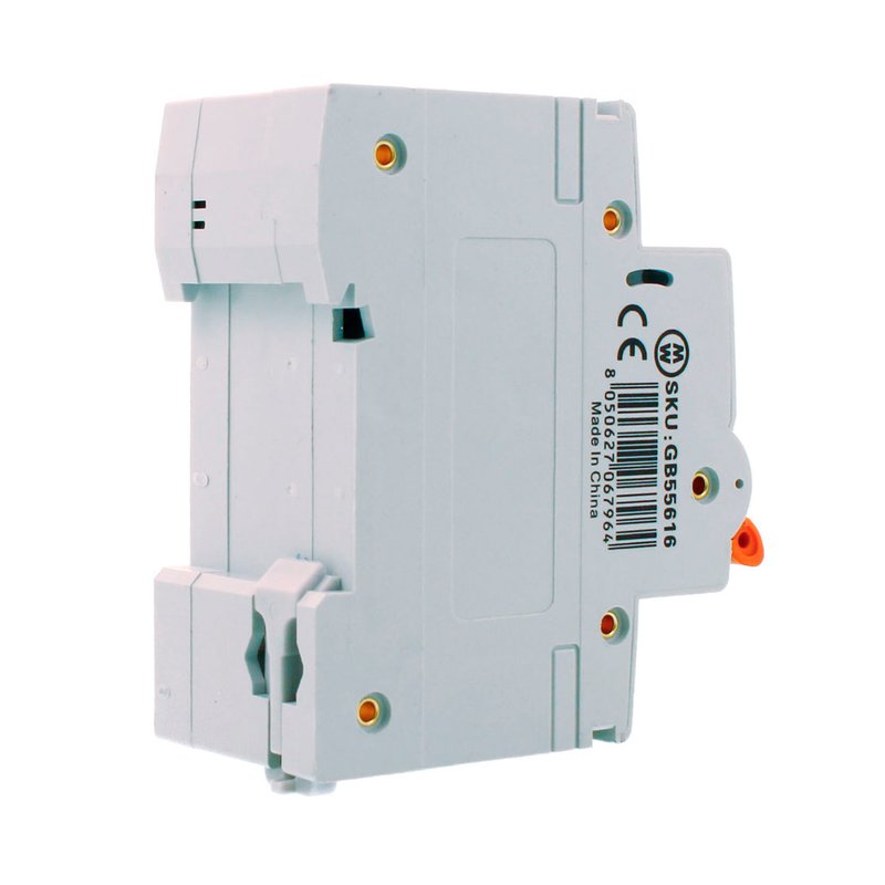 MeanWell RCBO Interruttore Magnetotermico Differenziale Tipo AC Curva C 1P+N 2M 6000A 300mA C16A AC 230V IP20 IEC61009-1