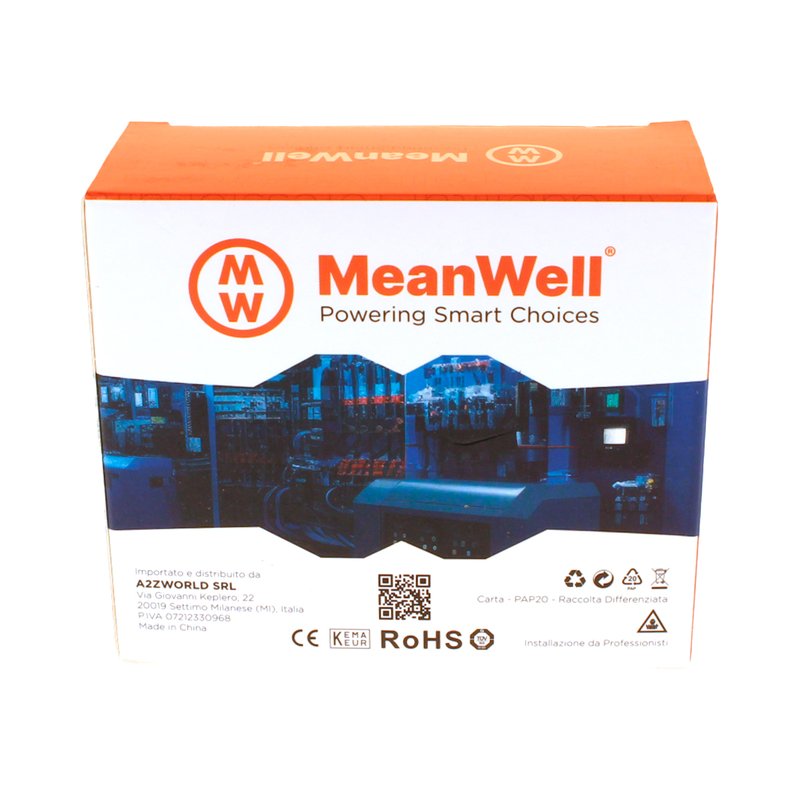 MeanWell RCBO Interruttore Magnetotermico Differenziale Tipo AC Curva C 1P+N 2M 6000A 300mA C20A AC 230V IP20 IEC61009-1